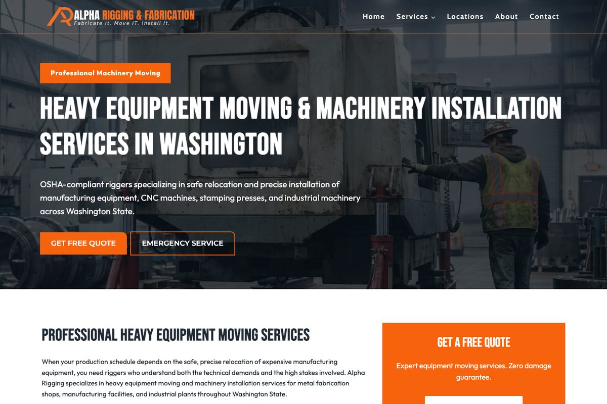 Alpha Rigging: Heavy equipment moving