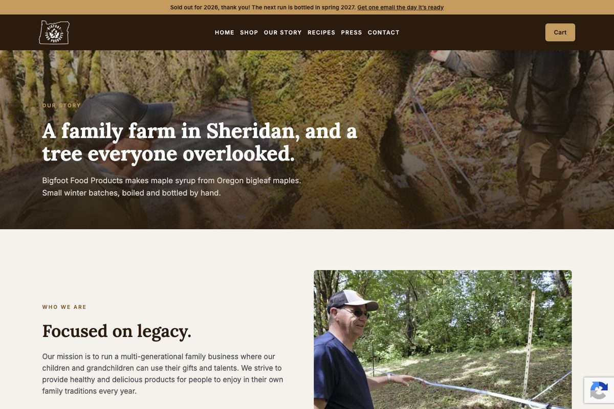 Bigfoot Food Products: Our Story