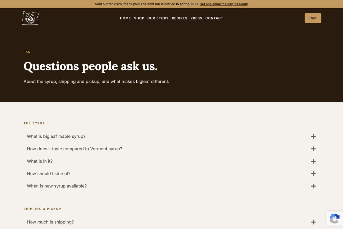 Bigfoot Food Products: FAQ